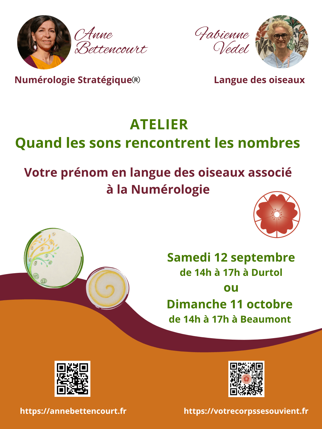 Flyer de l'atelier quand les sons rencontrent les nombres à Durtol près de Clermont-Ferrand le 11 octobre 2026