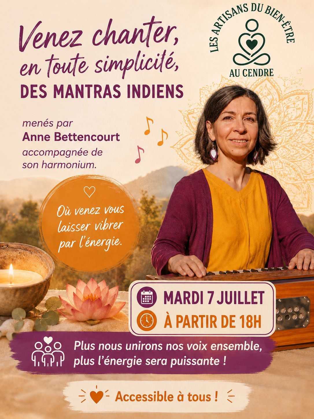 marché nocturne Le Cendre 07 juillet 2026 chants mantras